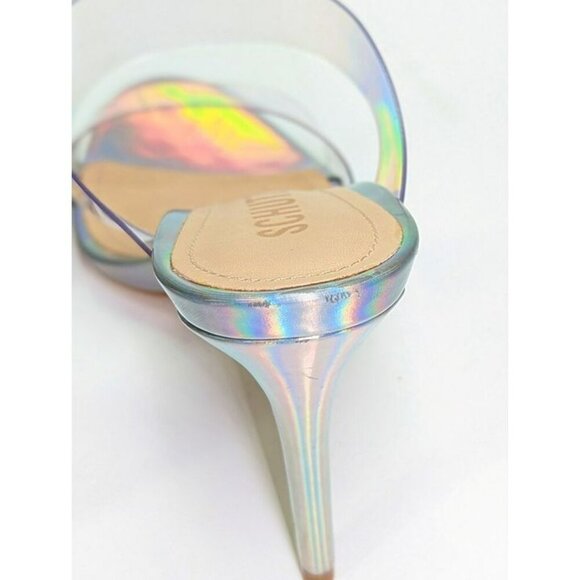 Schutz Women's Ariella Clear Strap High-Heel Slide Sandals Size 6.5 (MSRP $128) - Picture 8 of 12